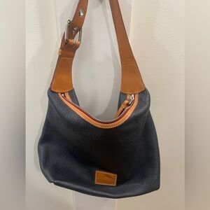 Vintage leather Dooney & Burke Hobo bag with registration
